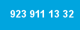 923 911 13 32 923 911 13 32